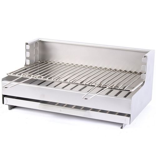 Barbecue à charbon - VULCAIN - Le Marquier - à poser / en inox / avec bac à cendres