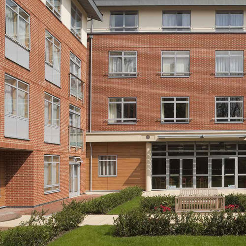 Porte d'entrée - 200 DGU - VELFAC - en bois / aluminium / battante