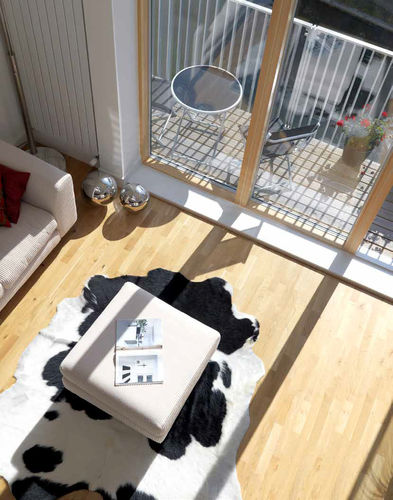 Baie vitrée coulissante - 200 ENERGY - VELFAC - en bois / en aluminium / à triple vitrage