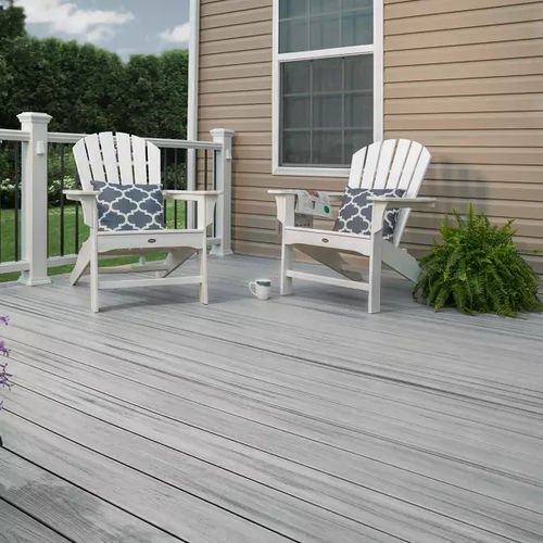 Lame de terrasse en composite - ENHANCE® : Foggy Wharf - Trex Inc. - rainurée / recyclée