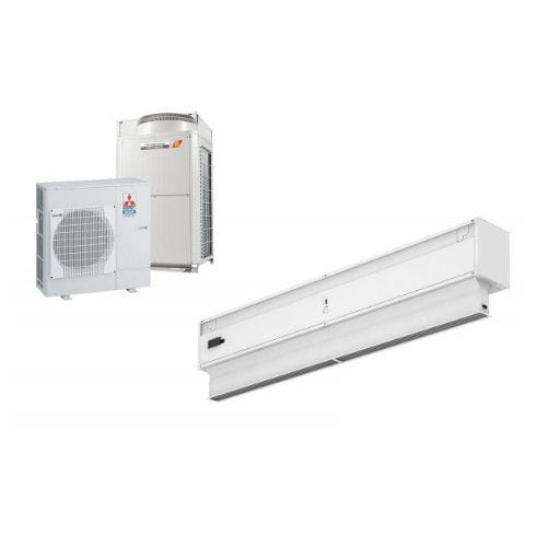 Rideau d'air de plafond - INVISAIR DX - airtecnics - mural / professionnel
