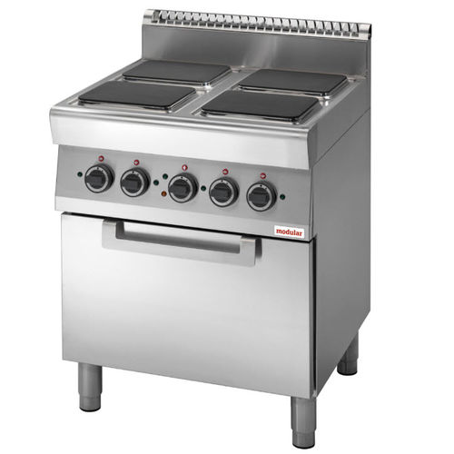 Cuisinière électrique - FU 70/70 CFEQ - MODULAR PROFESSIONAL - professionnelle / 4 foyers / 1 four