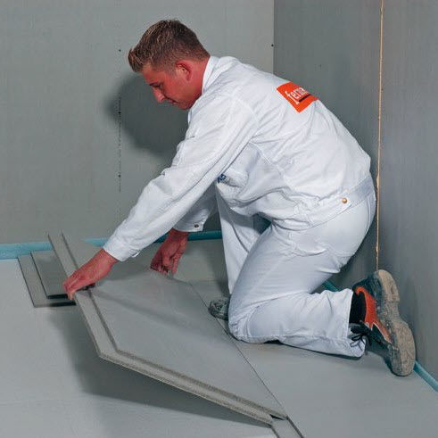Complexe de doublage pour plancher - 25 mm | FERMACELL POWERPANEL TE - Fermacell