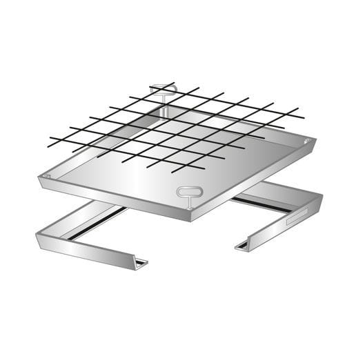 Trappe de visite pour sol - BV-FL - REMOVABLE COVERS - Gorter - carrée / rectangulaire / en acier galvanisé