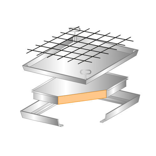 Trappe de visite pour sol - BV-FL-THERMO - REMOVABLE COVERS - Gorter - carrée / rectangulaire / en acier galvanisé