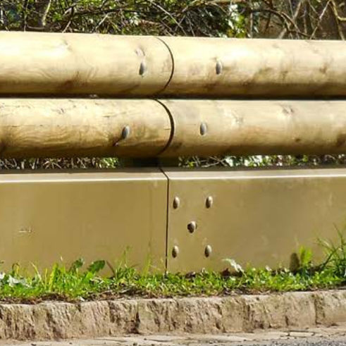 Glissière de sécurité pour moto - ÉCRANS MOTO - Rondino - en bois / en métal / routière