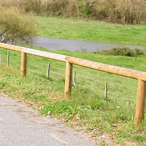 Main courante pour passage de bicyclette - CLAIRETTE  - Rondino - en pin