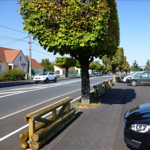 Barrière séparateur - 638 166 - Rondino - fixe / en pin / pour espace public