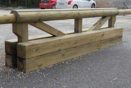 Barrière de protection - 638 166-20  - Rondino - routière / fixe / en pin