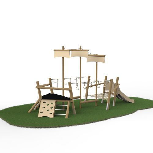 Structure de jeu pour aire de jeux - 610 040 - Rondino - en bois