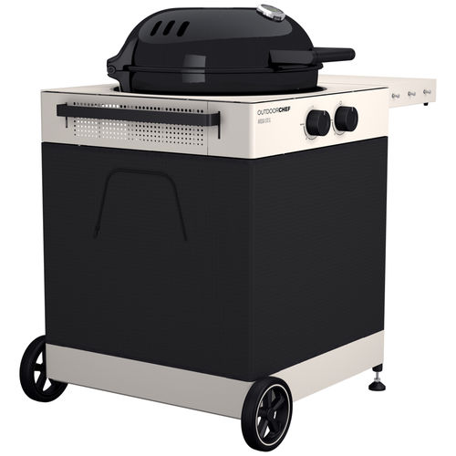 Barbecue à gaz - AROSA 570 G TEX - Outdoor Chef - sur roulettes / en métal peint / en acier inoxydable