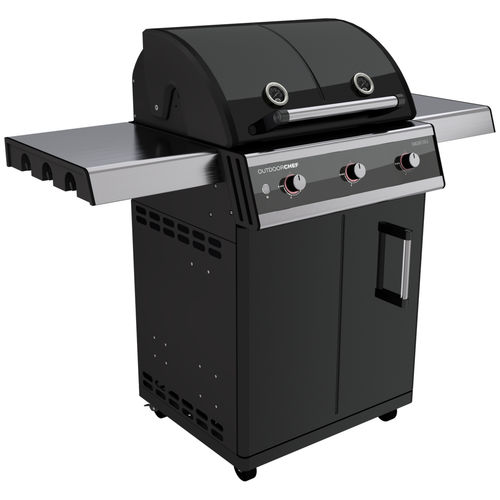 Barbecue à gaz - DUALCHEF 315 G - Outdoor Chef - sur roulettes / en acier peint / en acier inoxydable