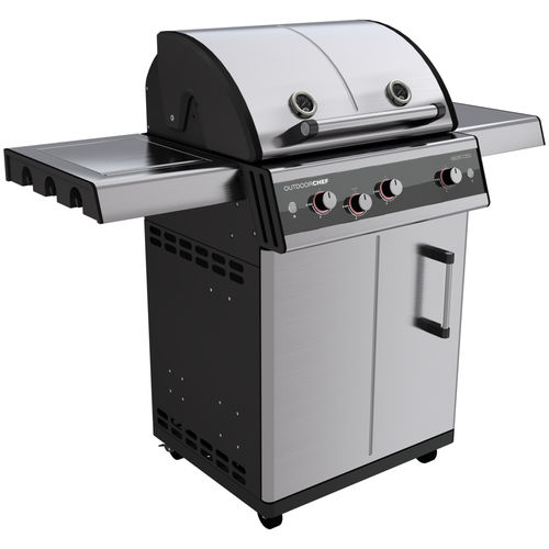 Barbecue à gaz - DUALCHEF S 325 G - Outdoor Chef - sur roulettes / en acier inoxydable / avec rangement