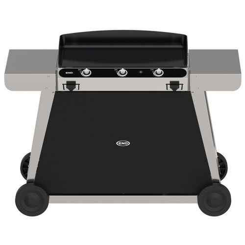 Barbecue à gaz - CHAMBORD 75 - ENO PLANCHA - sur roulettes / en acier / en acier inoxydable