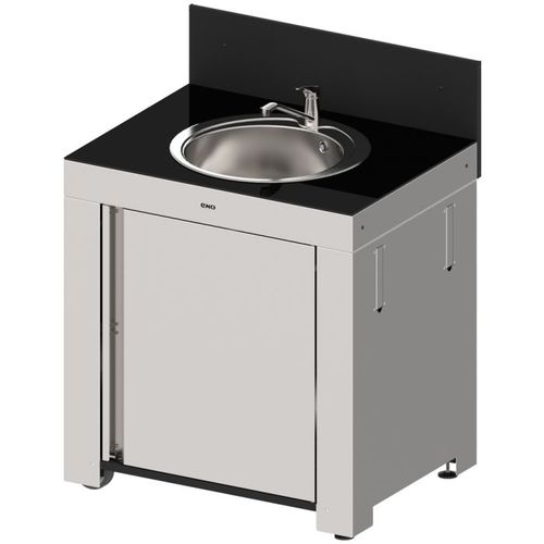 Meuble évier en acier inox - MODULO - ENO PLANCHA - sur pieds / pour jardin / résidentiel