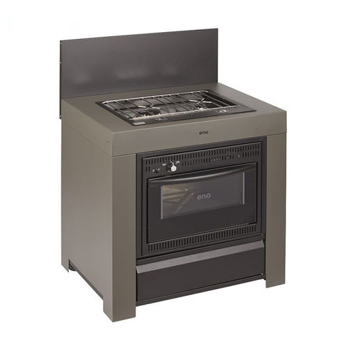 Cuisinière à gaz - COMBINED_MODULO CARGO - ENO PLANCHA - 2 foyers / 1 four / grise
