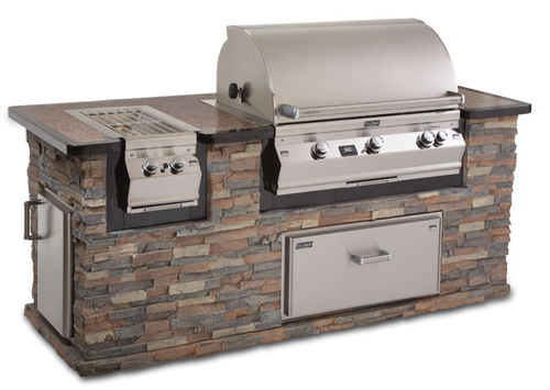 Barbecue à gaz - AURORA 430I  - FIRE MAGIC - professionnel / encastrable / en acier inoxydable