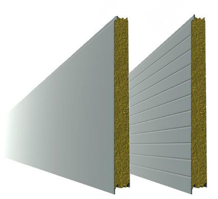 Panneau sandwich pour façade - FI - Pflaum & Sohne Bausysteme - face métallique / âme en fibres minérales