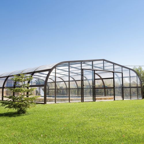 Abri de piscine haut - VLD VEGA LINE DESLIZANTE - VEGAMETAL - fixe / en aluminium / en polycarbonate