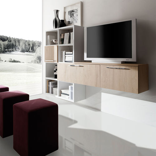 Ensemble TV mural contemporain - ERIKA - ARAN Cucine - en mélaminé