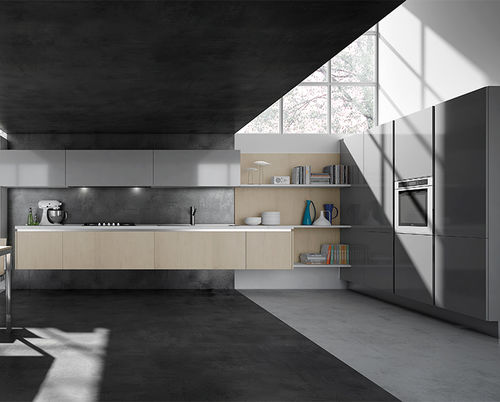 Cuisine contemporaine - ERIKA  - ARAN Cucine - en Fenix NTM® / sans poignée / laquée