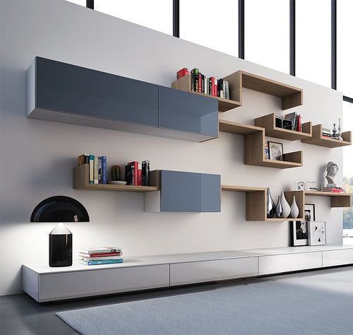 Étagère murale - BELLA - ARAN Cucine - contemporaine / en bois / en verre