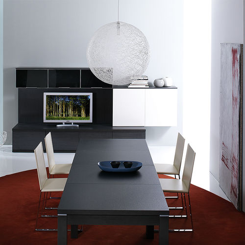 Ensemble TV mural contemporain - MIA - ARAN Cucine - en bois laqué