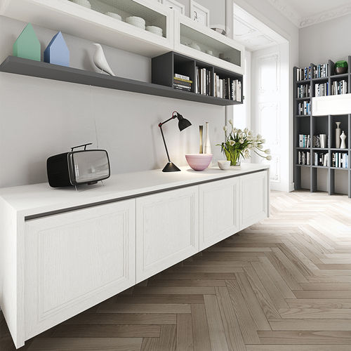 Buffet mural - MAGISTRA - ARAN Cucine - classique / en bois laqué / blanc
