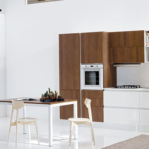 Table contemporaine - ALU - ARAN Cucine - en bois / rectangulaire / écolabel FSC