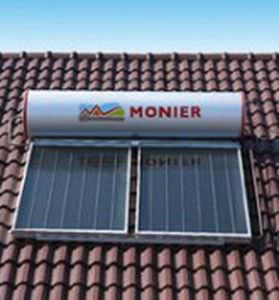 Chauffe-eau solaire - Monier Braas - mural / horizontal / en thermosiphon