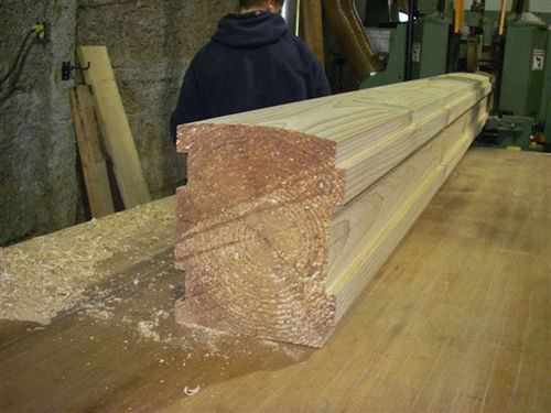 Poutre en bois lamellé-collé - LOG CABIN SIDING - Power Wood Corp. - avec section symétrique