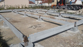 Longrine en béton armé - LBI - KP1
