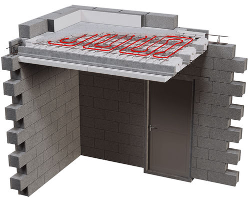 Plancher poutrelles-hourdis - EQUATIO® - RECTOR - en béton / entrevous isolants / pour sous-sol