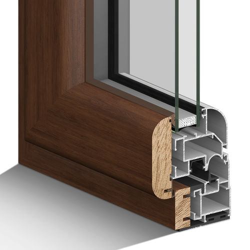 Profilé pour fenêtre en bois - CLASSIC GIOTTO - Noval Group - en aluminium