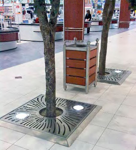 Grille d'arbre carrée - FRANCE INOX INDUSTRIE - en inox