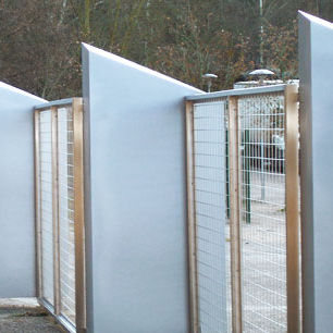 Clôture grillagée - OUVRAGES D'ART - FRANCE INOX INDUSTRIE - professionnelle / en inox