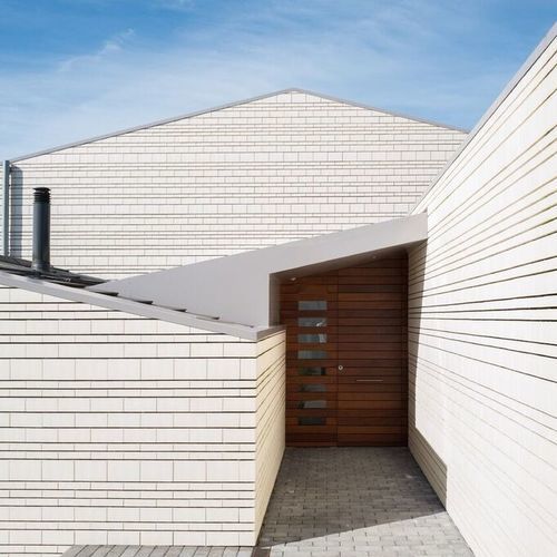 Brique pour façade ventilée - FRONTISS Ártico - La Paloma Cerámicas - creuse / blanche