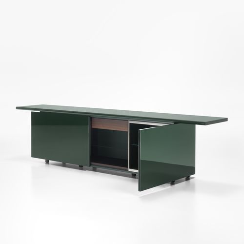 Buffet contemporain - SHERATON - Acerbis - en bois laqué / en noyer / avec tiroirs