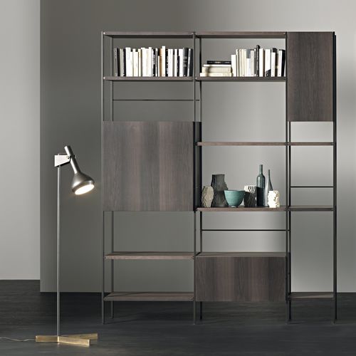 Étagère contemporaine - OUTLINE - Acerbis - en bois / en métal / en verre
