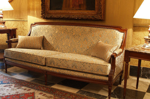 Canapé de style - 3141/1 - Al Cazar Fine Woods - en tissu / marron / 2 places
