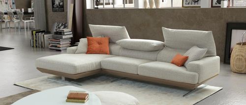 Canapé modulable - PORTER - Alpa Salotti - contemporain / en tissu / en cuir