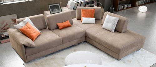 Canapé modulable - FABI - Alpa Salotti - contemporain / en tissu / en cuir