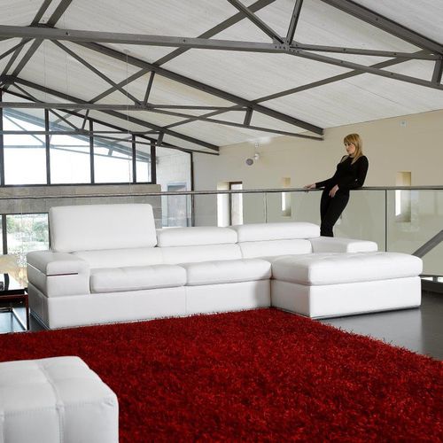 Canapé modulable - NUVOLARI - Alpa Salotti - contemporain / en cuir / inclinable