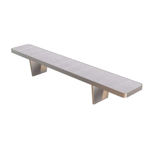 Banc contemporain - DOLMEN/2 - ALTEK ITALIA DESIGN - en acier / en matériaux composites / en pierre