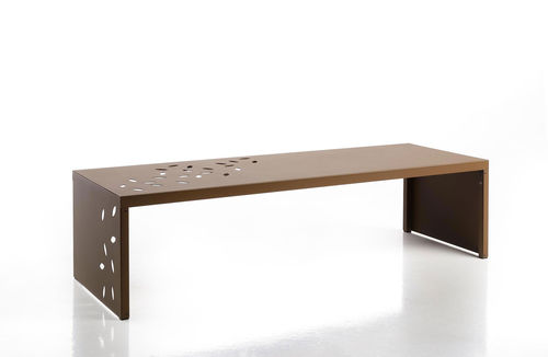 Banc public contemporain - LEAFY - ALTEK ITALIA DESIGN - en métal / sans dossier / sans accoudoirs