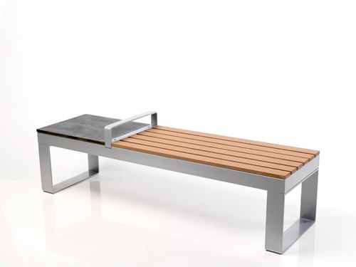 Banc public contemporain - PAK - ALTEK ITALIA DESIGN - aluminium / en composite / sans dossier