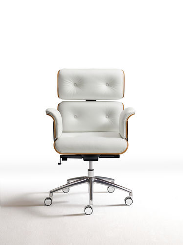 Fauteuil de bureau design - ARMADILLO 2 - ALTEK ITALIA DESIGN - en cuir / en tissu / en acier