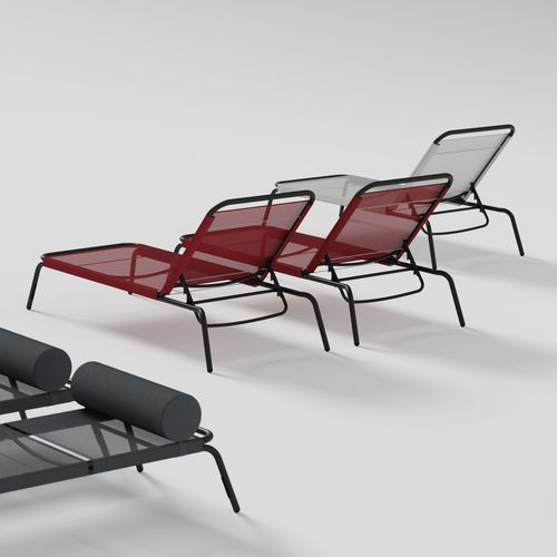 Bain de soleil contemporain - GENUA - ALTEK ITALIA DESIGN - en Batyline® / en aluminium / d'intérieur