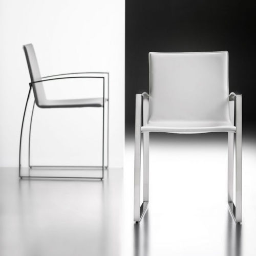 Chaise classique - ANDREA - ALTEK ITALIA DESIGN - d'intérieur / en cuir / en fourrure écologique