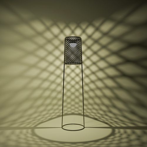 Lampe sur pied - QUIZAS - ALTEK ITALIA DESIGN - en fer / en maille métallique / en zinc